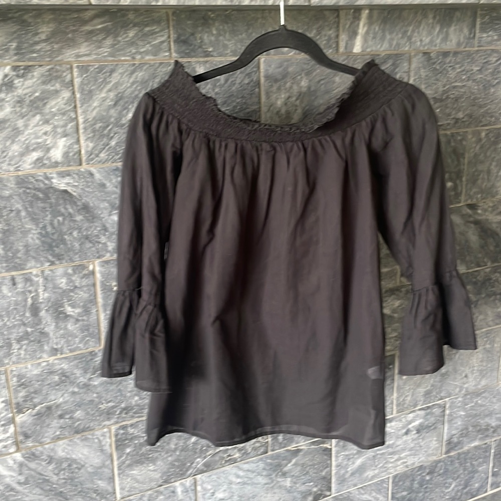 Black off shoulder Treasure and Bond Blouse